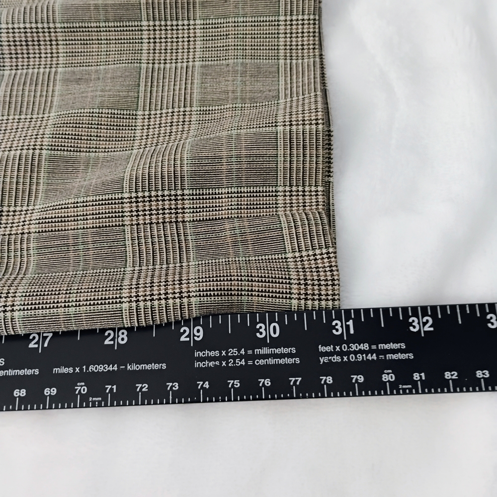 212 Collection Classic Slimming Fit Womens 2‎  Gray Brown Plaid Pants NEW NEW F - Picture 4 of 6